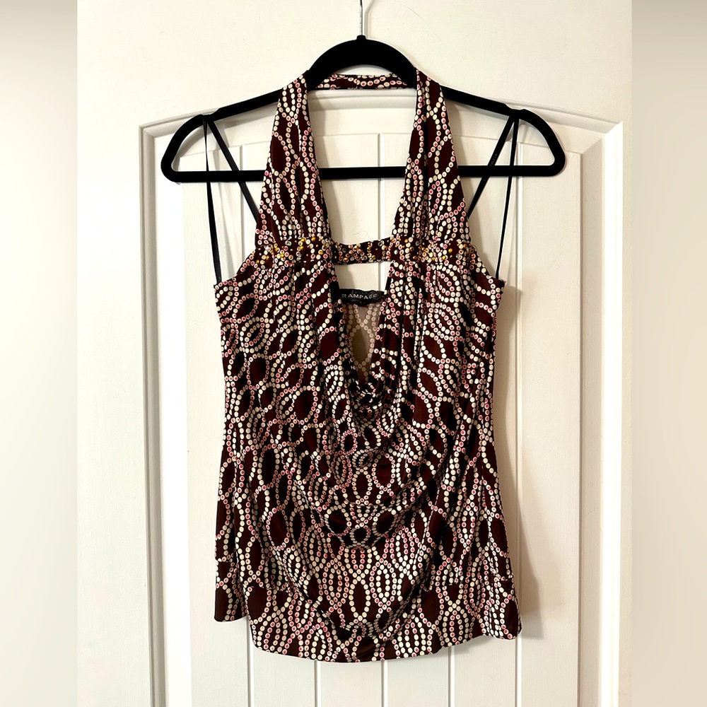 Silky vintage halter